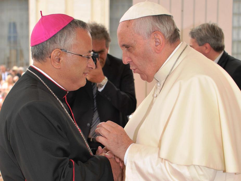 D. António Moiteiro Ramos com o Papa Francisco