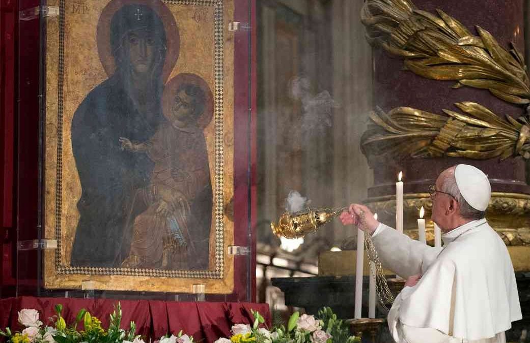 Papa: Celebração presidida por Francisco assinala restauro de popular ícone de Maria