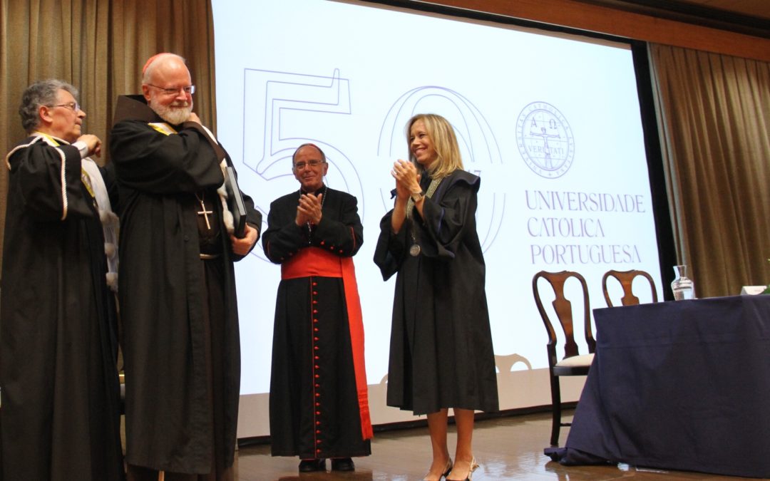 Ensino: Universidade Católica homenageia cardeal norte-americano Sean O’Malley, «amigo de Portugal»
