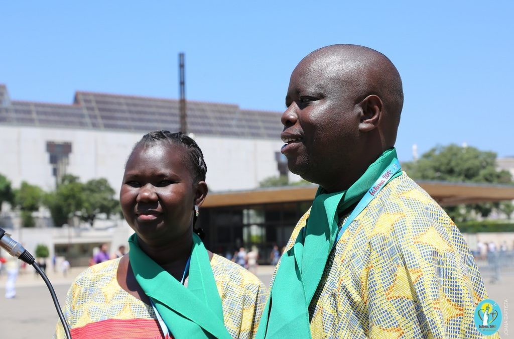 Família: Casal do Senegal veio pela primeira vez a Fátima para participar no Encontro Internacional das Equipas de Nossa Senhora